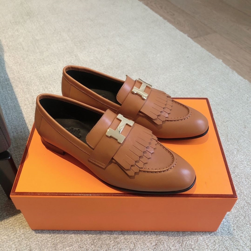 H**mes leather shoes